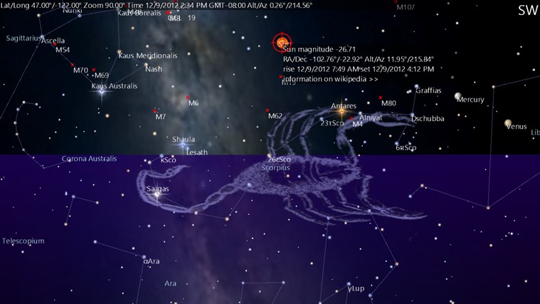 App para ver estrellas
